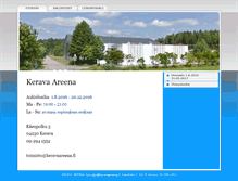 Tablet Screenshot of keravaareena.fi